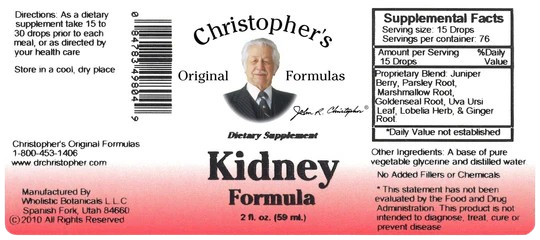 Kidney Formula – 2 oz Glycerine Extract | Dr. Christopher’s Original Formulas
