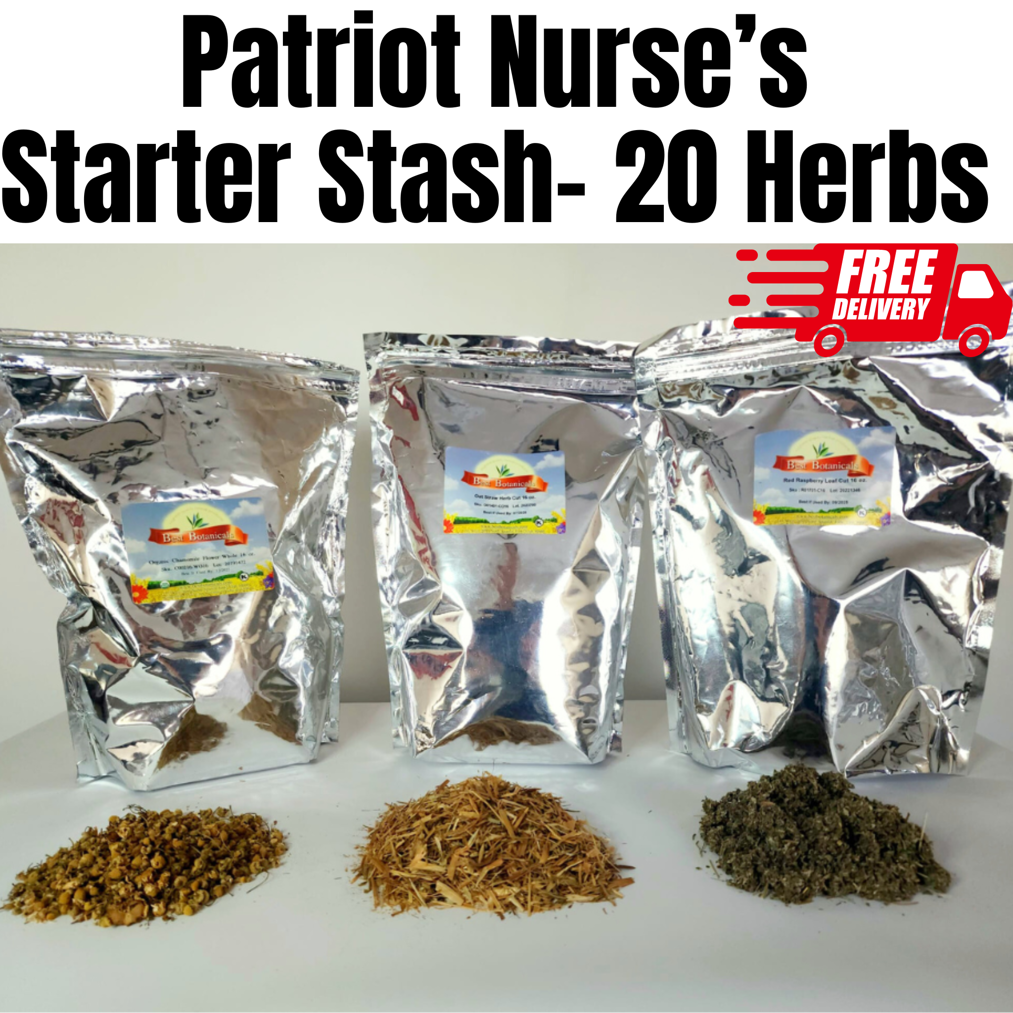 herbs & stones Pathways 中古美品 Patriot Nurse's Starter Stash - 20 Herbs – The Patriot Nurse