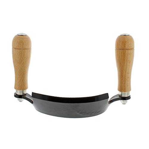 Carmyra Felled Draw Shave Knife – 8in Curved Draw Knife Curved Draw Shave Tool Woodworking Debarking Hand Tool (Curved-8 inches)