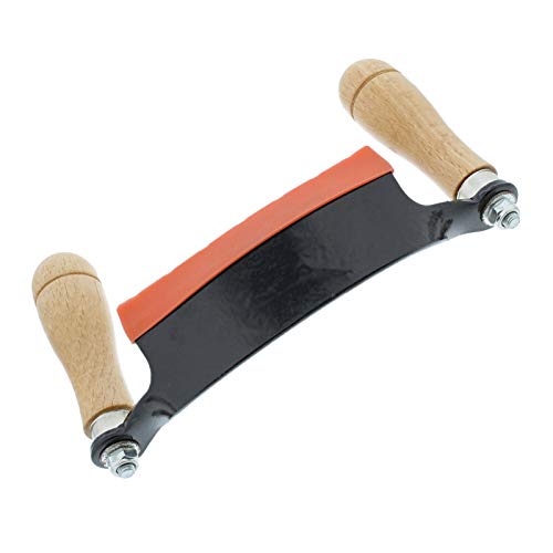 Carmyra Felled Draw Shave Knife – 8in Curved Draw Knife Curved Draw Shave Tool Woodworking Debarking Hand Tool (Curved-8 inches)