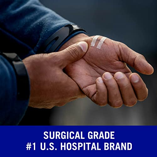 Nexcare Steri-Strip Wound Closure, Breathable Strips Hold Small Wounds Firmly Closed, Great After Sutures or Staples - 30 Wound Closures