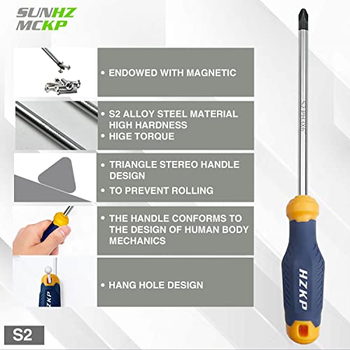 SUNHZMCKP Magnetic Screwdriver Set 66-Piece, S2- Alloy Tool Steel, Includes Slotted/Phillips/Torx Mini Precision Screwdriver, Replaceable Screwdriver Bits With Sturdy tool box