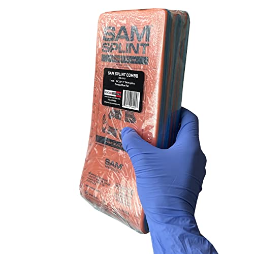 Rescue Essentials SAM SPLINT 3X COMBO PACK, 36", 18" AND 9"- ORANGE/BLUE