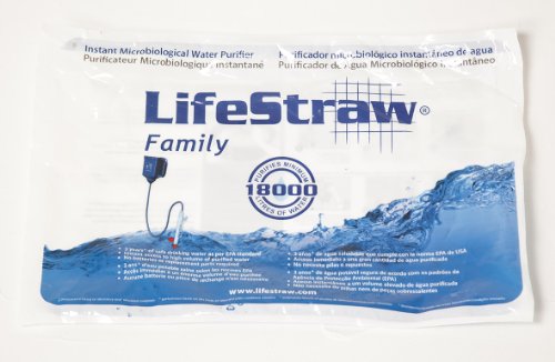 LifeStraw Family 1.0 Portable Gravity Powered Water Purifier for Emergency Preparedness and Camping