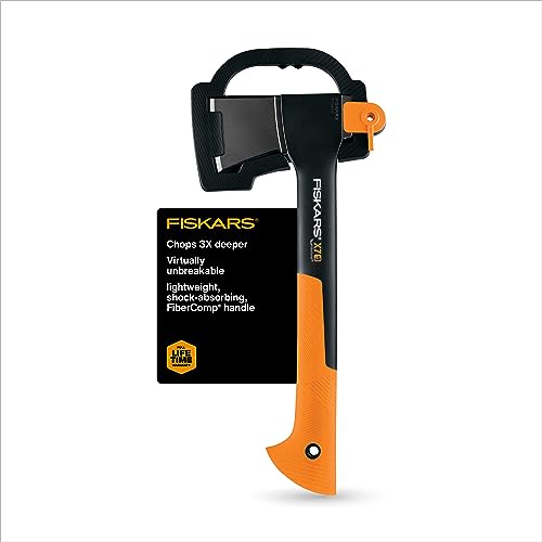 Fiskars X7 Hatchet Wood Splitter for Small to Medium Size Kindling with Proprietary Blade-Grinding Technique