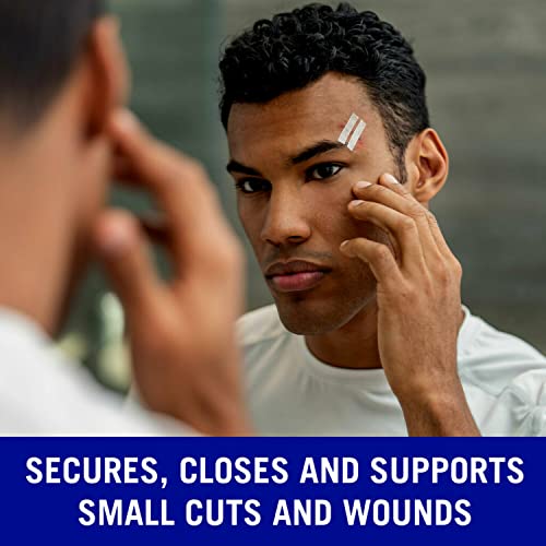 Nexcare Steri-Strip Wound Closure, Breathable Strips Hold Small Wounds Firmly Closed, Great After Sutures or Staples - 30 Wound Closures