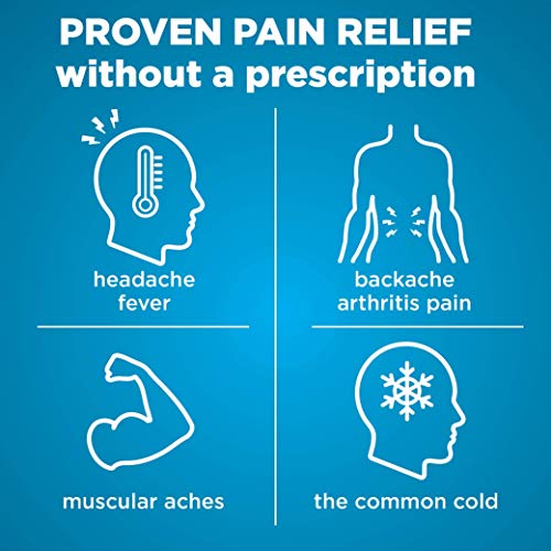 Amazon Basic Care Ibuprofen Tablets, Fever Reducer and Pain Relief from Body Aches, Headache, Arthritis and More, 1000 Count