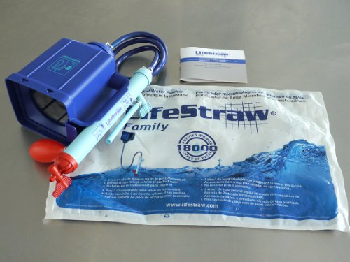 LifeStraw Family 1.0 Portable Gravity Powered Water Purifier for Emergency Preparedness and Camping