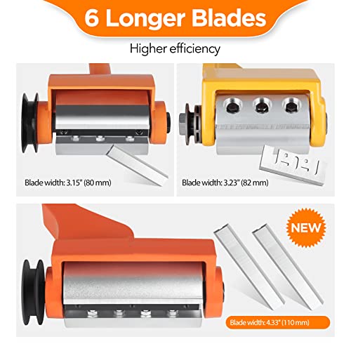 HOTYELL Log Peeler Debarker - Upgraded Chainsaw Attachment for Husqvarna and STIHL, Integrated Aluminum Alloy Wood Debarking Tool with 6 Lengthened Blades for Timber Processing