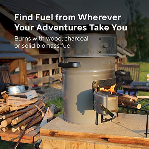 EcoZoom Versa, High-Efficiency, Wood-Burning, 14.25 lbs Portable Rocket Stove for Outdoor Cooking