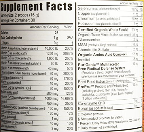 Youngevity Beyond Tangy Tangerine 2.0 Citrus Peach Fusion Multi-Vitamin & Mineral Complex - Made with Natural & Whole Foods | 8,000 ORAC