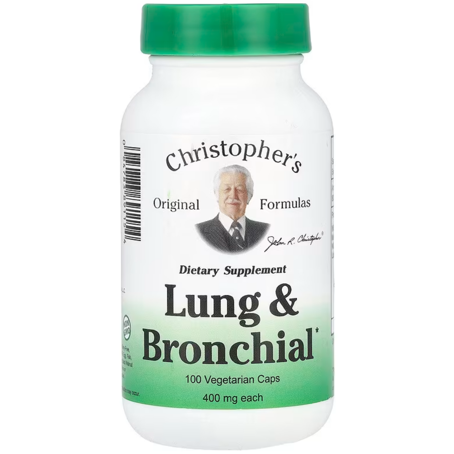 Dr. Christopher Lung and Bronchial Formula 100 capsules bottle