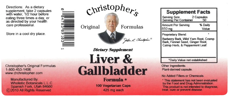 Liver & Gallbladder Formula – 2 oz Glycerine Extract | Dr. Christopher’s Original Formulas