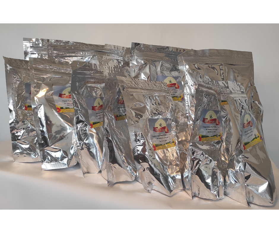 Top 20 Herbs Starter Stash close-up of individual herb bags