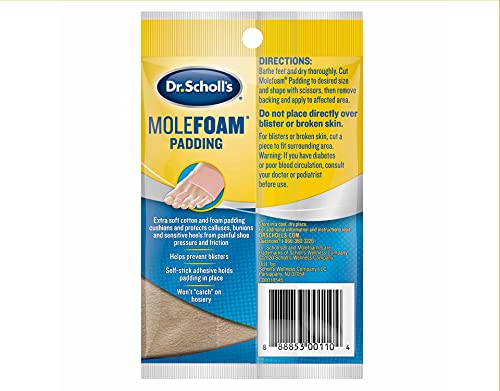 Dr. Scholl's Molefoam Padding 2 Each (Pack of 5)