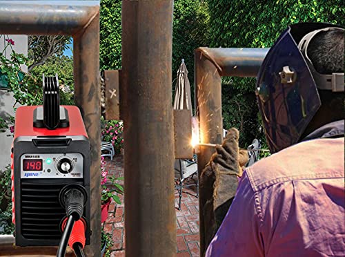 HONE Stick Welder, 110V/220V Actual 140Amp ARC Welder Machine, IGBT Inverter Digital Display LCD Welding Machines with Hot Start Arc Force Anti-Stick, High Efficiency for 1/16"-1/8" Welding Rod.