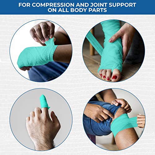 BANDVET WRAP Self Adhesive Bandage Wrap - Pack of 24, Assorted Colors, Non-Woven, Breathable & Water-Resistant Vet Wrap for First Aid, Sports Injury, Body Sprains, & Pets - 2 Inch x 5 Yards
