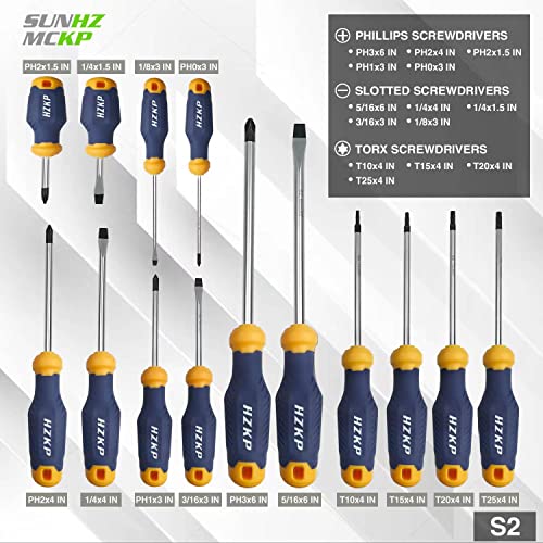 SUNHZMCKP Magnetic Screwdriver Set 66-Piece, S2- Alloy Tool Steel, Includes Slotted/Phillips/Torx Mini Precision Screwdriver, Replaceable Screwdriver Bits With Sturdy tool box