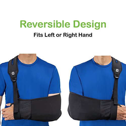 Custom SLR/Healjoy Medical Arm Sling with Split Strap Technology, Ergonomic Design for Men & Women