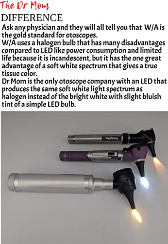 【Lifetime Warranty】5th Gen Dr Mom Professional Otoscope - 100% Forever Guarantee  - Full-Size with Our Largest Lens