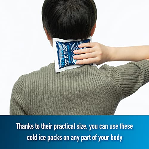 General Medi Instant Ice Cold Pack (4”x 5.5”) – 25 Packs Disposable Cold Therapy Ice Packs for Pain Relief, Swelling, Inflammation, Sprains, Toothache – for Athletes & Outdoor Activities