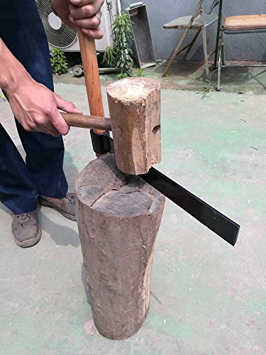 Shingle Froe Tool and Kindling Axe for Splitting Firewood,15in Premium Forged Blade Shingle Froe with 18in Wooden Handle, Froe Axe, Wood Froe Tool