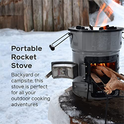 EcoZoom Versa, High-Efficiency, Wood-Burning, 14.25 lbs Portable Rocket Stove for Outdoor Cooking