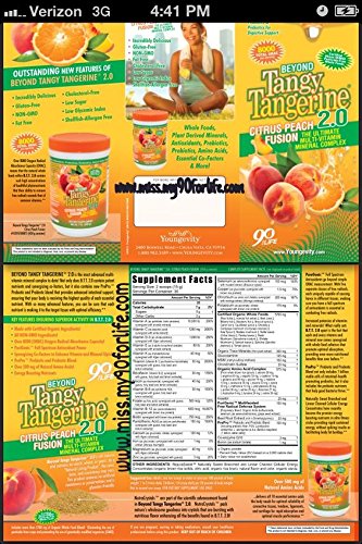 Beyond Tangy Tangerine 2.0 Citrus Peach Infusion Packets (30 Count)